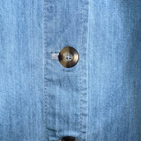 Time and Tru Women's Button Front Midi Skirt - Picture 5 of 5